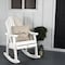 Highwood Usa Hamilton Rocking Chair Outdoor Furniture for Patio, Backyard, Garden AD-RKCH6-WHE - alternate 3